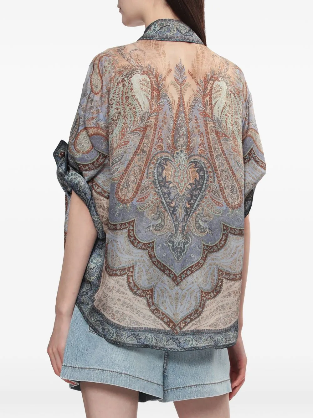 Wanderlust Silk Shirt sold by Wanan Luxury product image thumbnail 3
