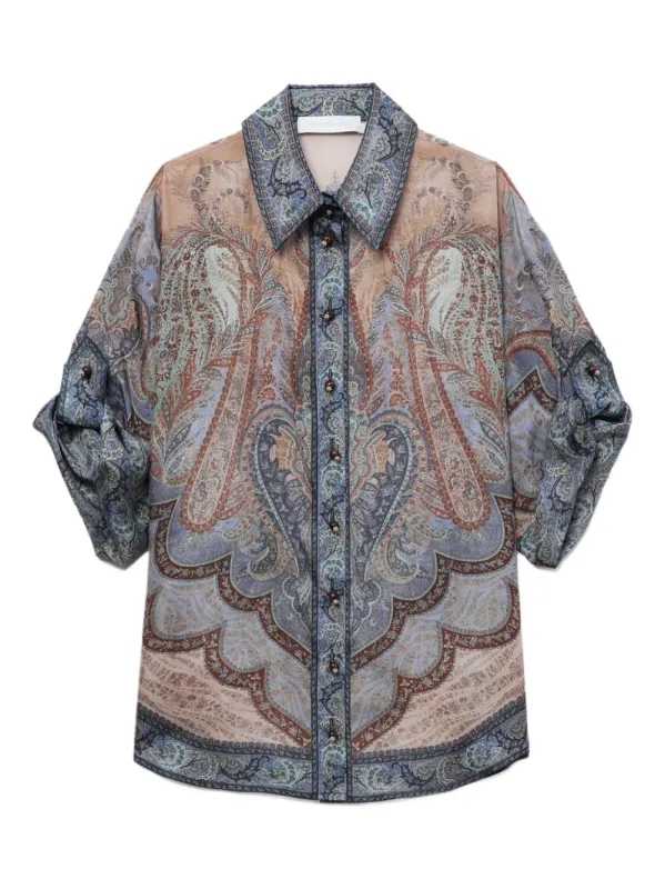 Wanderlust Silk Shirt sold by Wanan Luxury