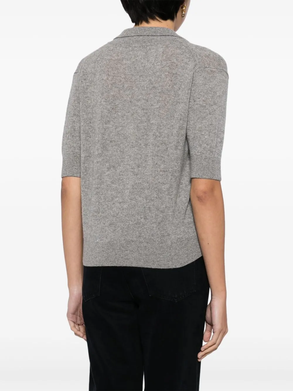 Shrunken Cashmere Polo Shirt sold by Wanan Luxury product image thumbnail 5