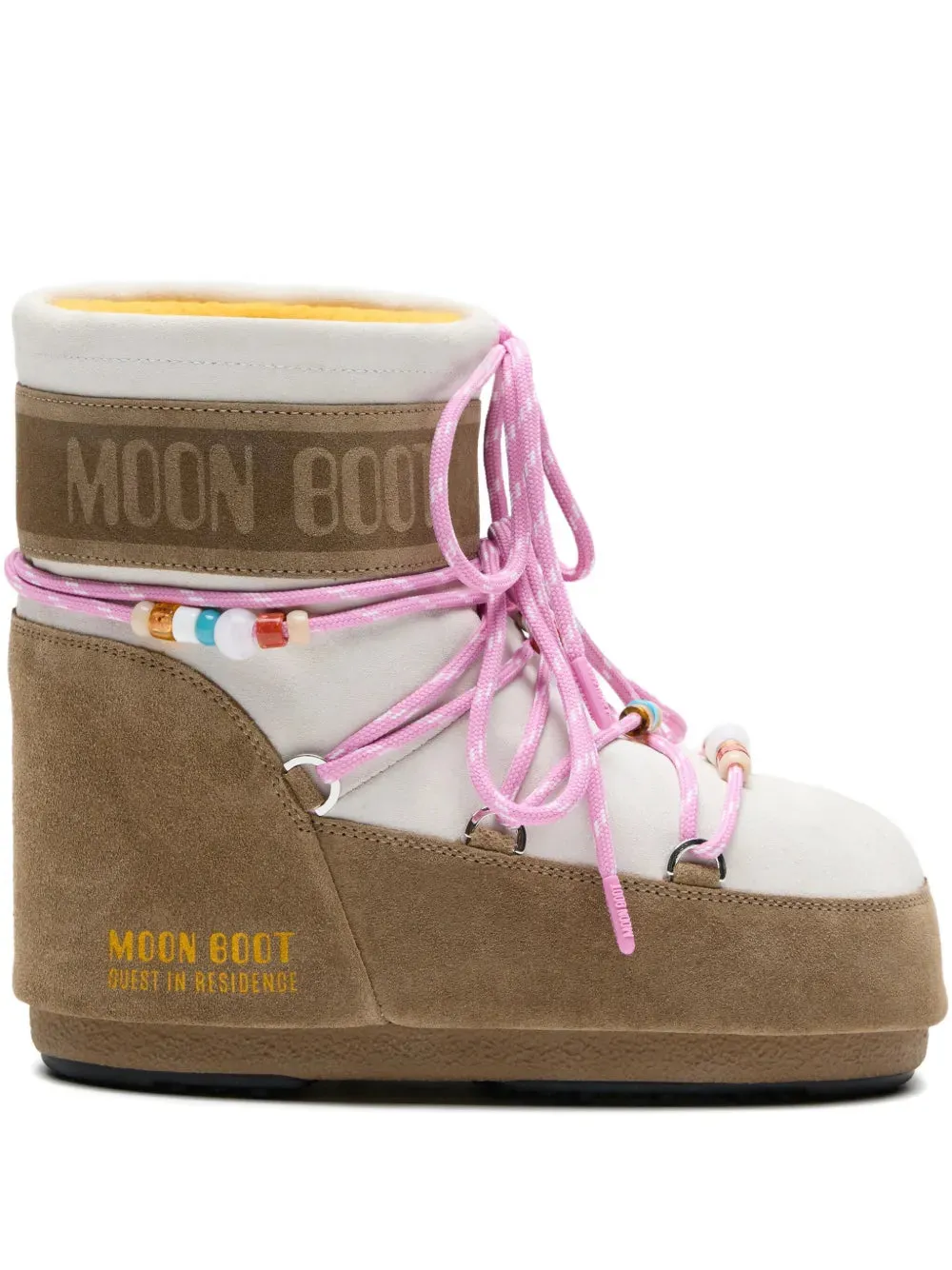 Moon Boot X Guest In Residence Suede Boots With Beads sold by Wanan Luxury