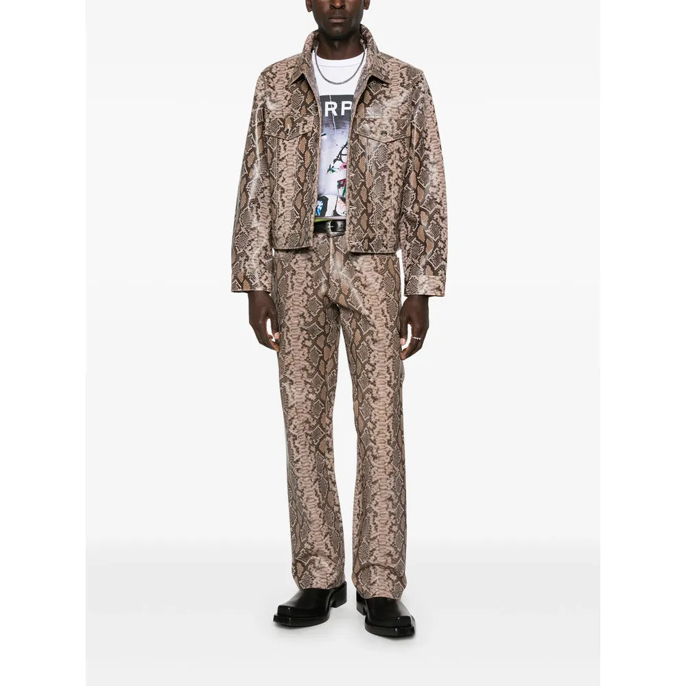 Leather Outerwears Brown sold by Wanan Luxury product image thumbnail 3