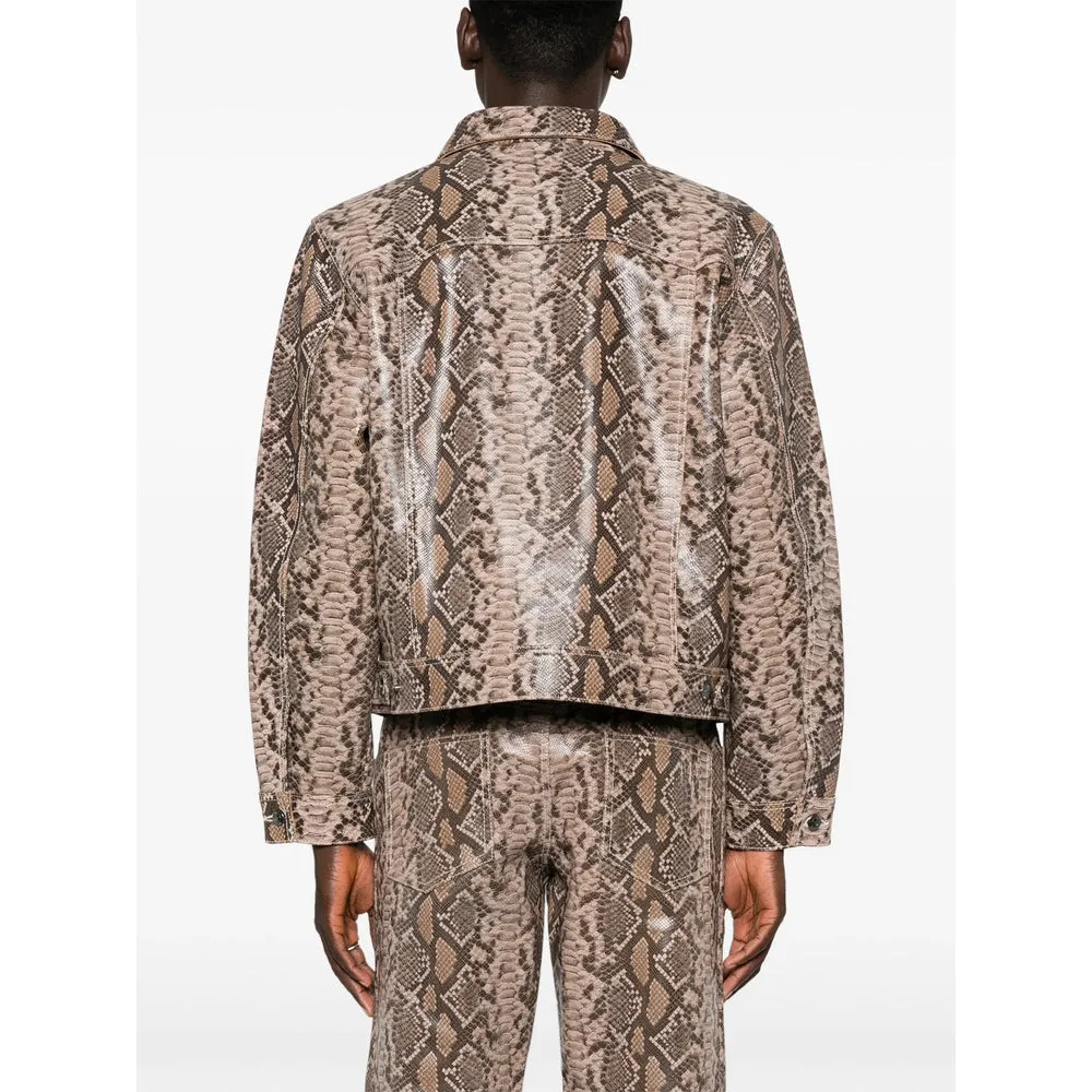 Leather Outerwears Brown sold by Wanan Luxury product image thumbnail 4