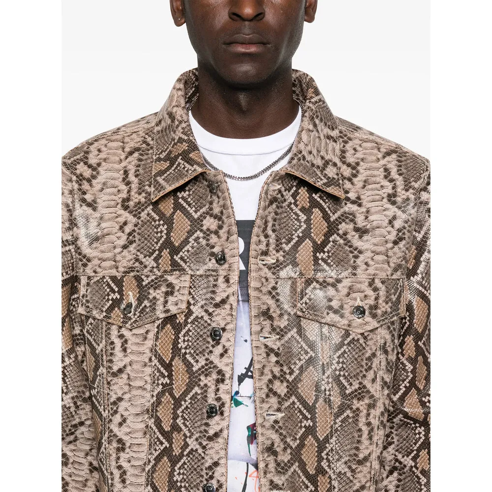 Leather Outerwears Brown sold by Wanan Luxury product image thumbnail 5