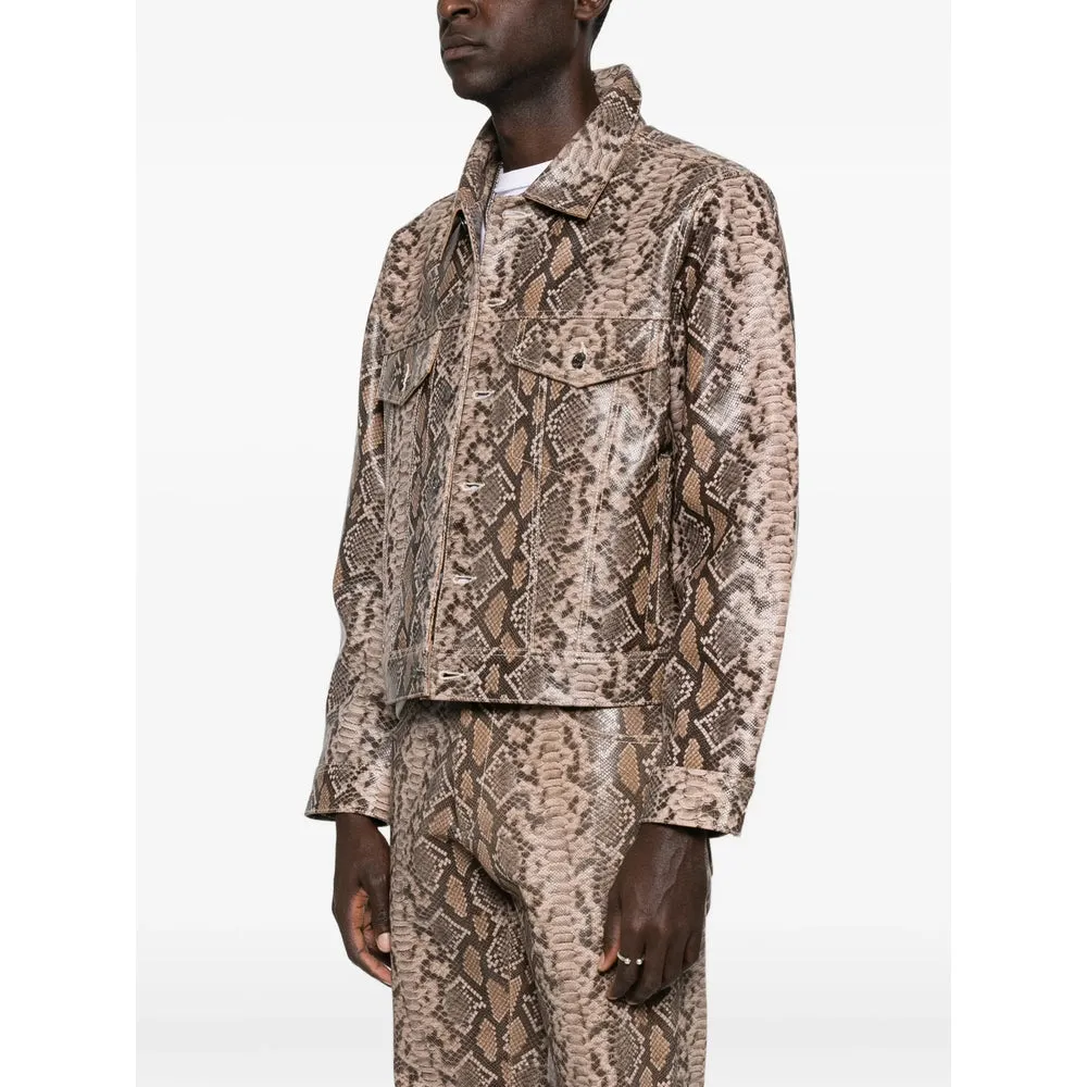 Leather Outerwears Brown sold by Wanan Luxury product image thumbnail 2