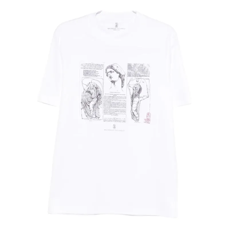 T Shirts White made by Brunello Cucinelli