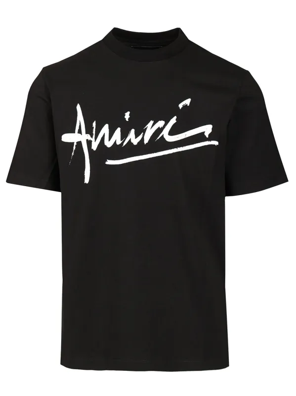 Script Tee T-Shirt Black sold by Wanan Luxury