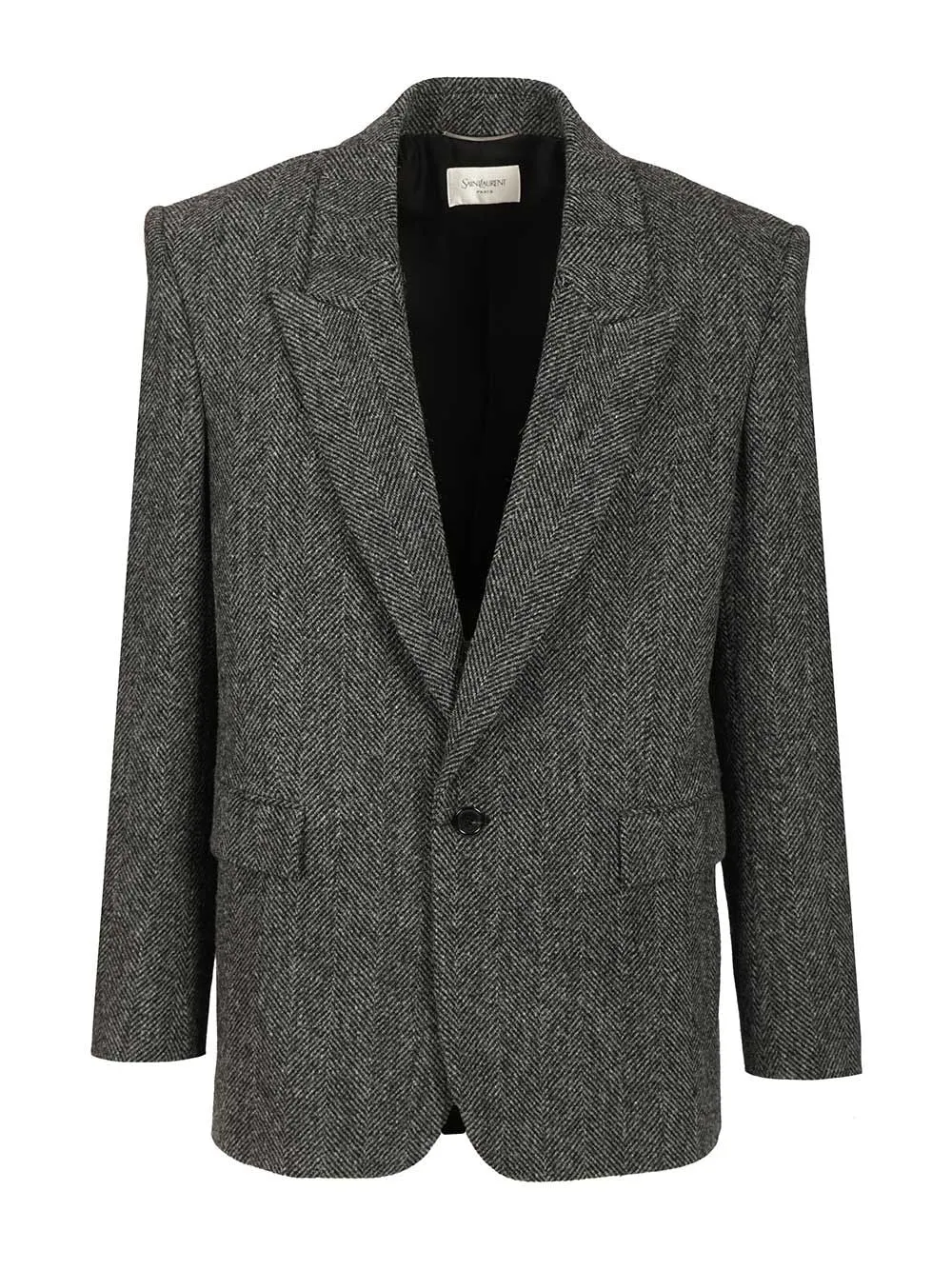 Worsted Wool Jacket Jackets Black sold by Wanan Luxury