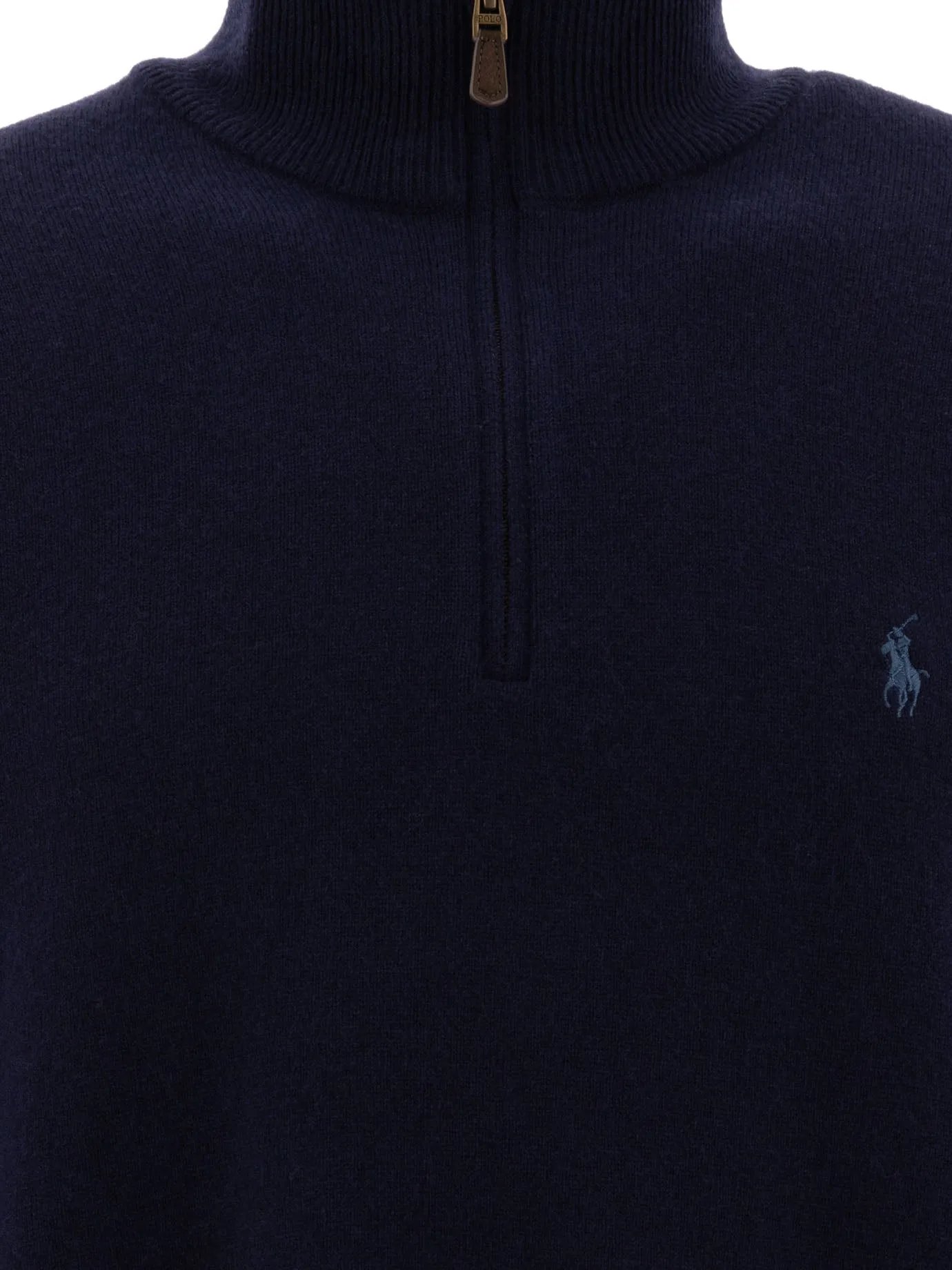Wool Half-Zip Sweater Knitwear Blue sold by Wanan Luxury product image thumbnail 3