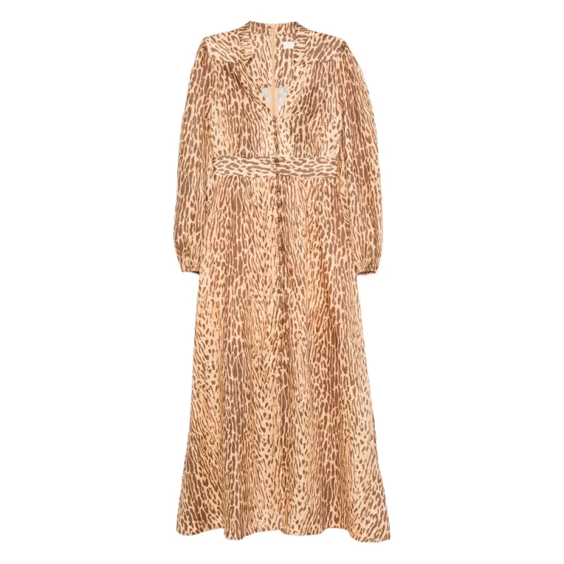 Dresses Neutral, Brown made by Zimmermann