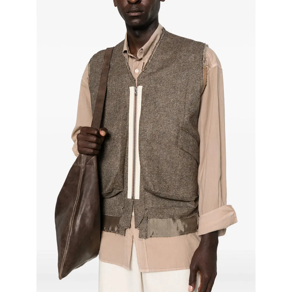 Outwear Waistcoats Brown sold by Wanan Luxury product image thumbnail 4