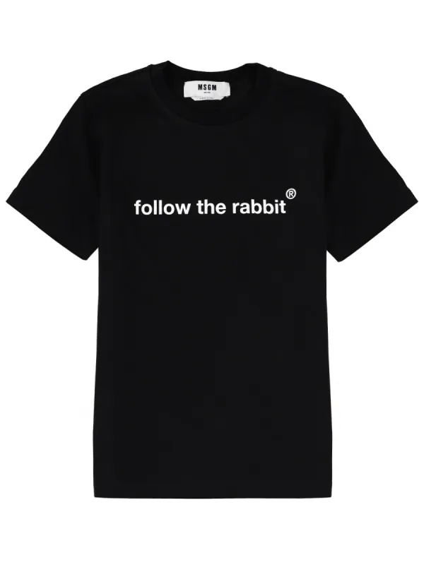 "Follow The Rabbit" T-Shirt sold by Wanan Luxury
