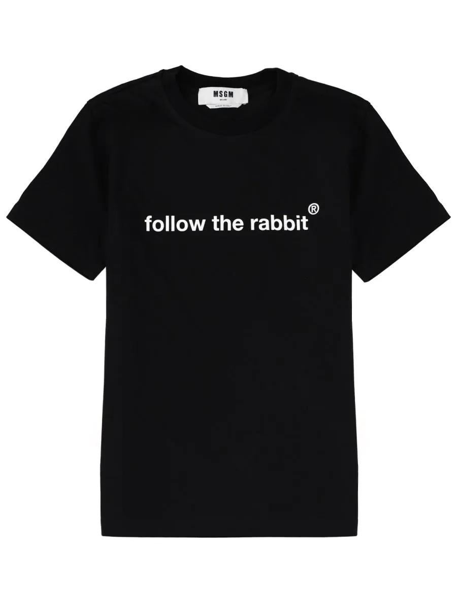 "Follow The Rabbit" T-Shirt sold by Wanan Luxury