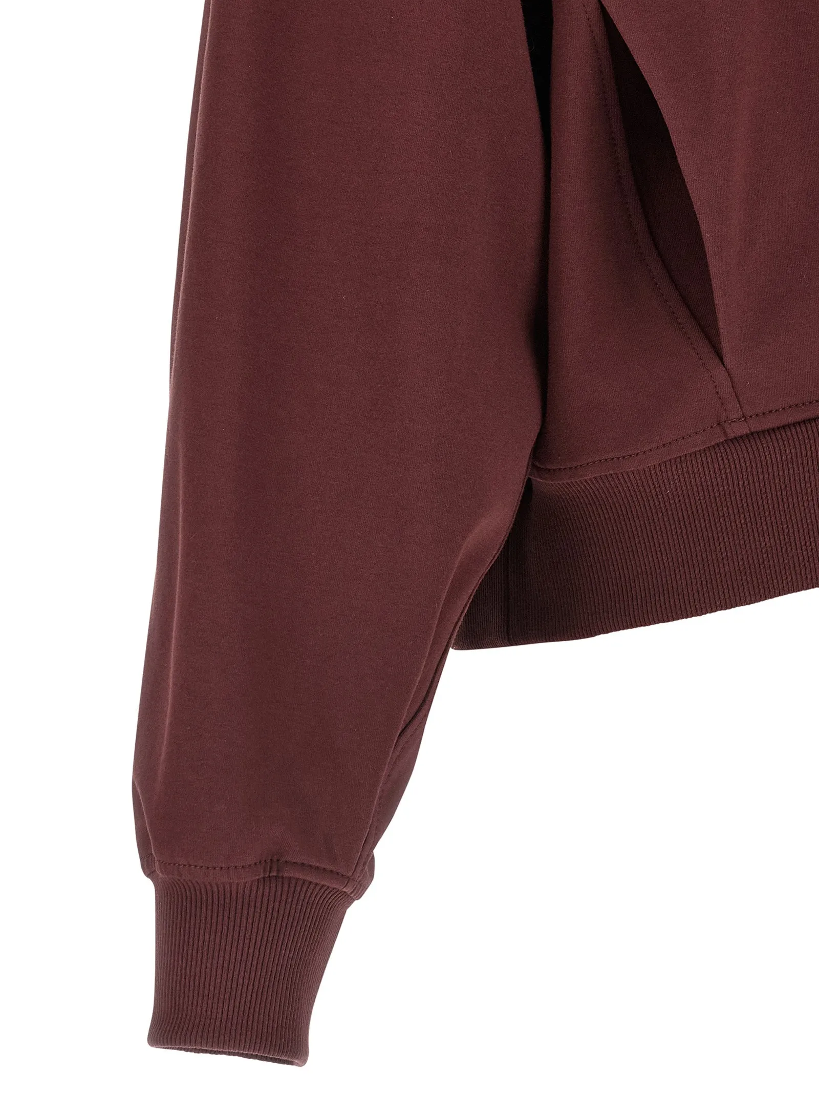 Shiny Flap Detail Sweatshirt Bordeaux sold by Wanan Luxury product image thumbnail 4