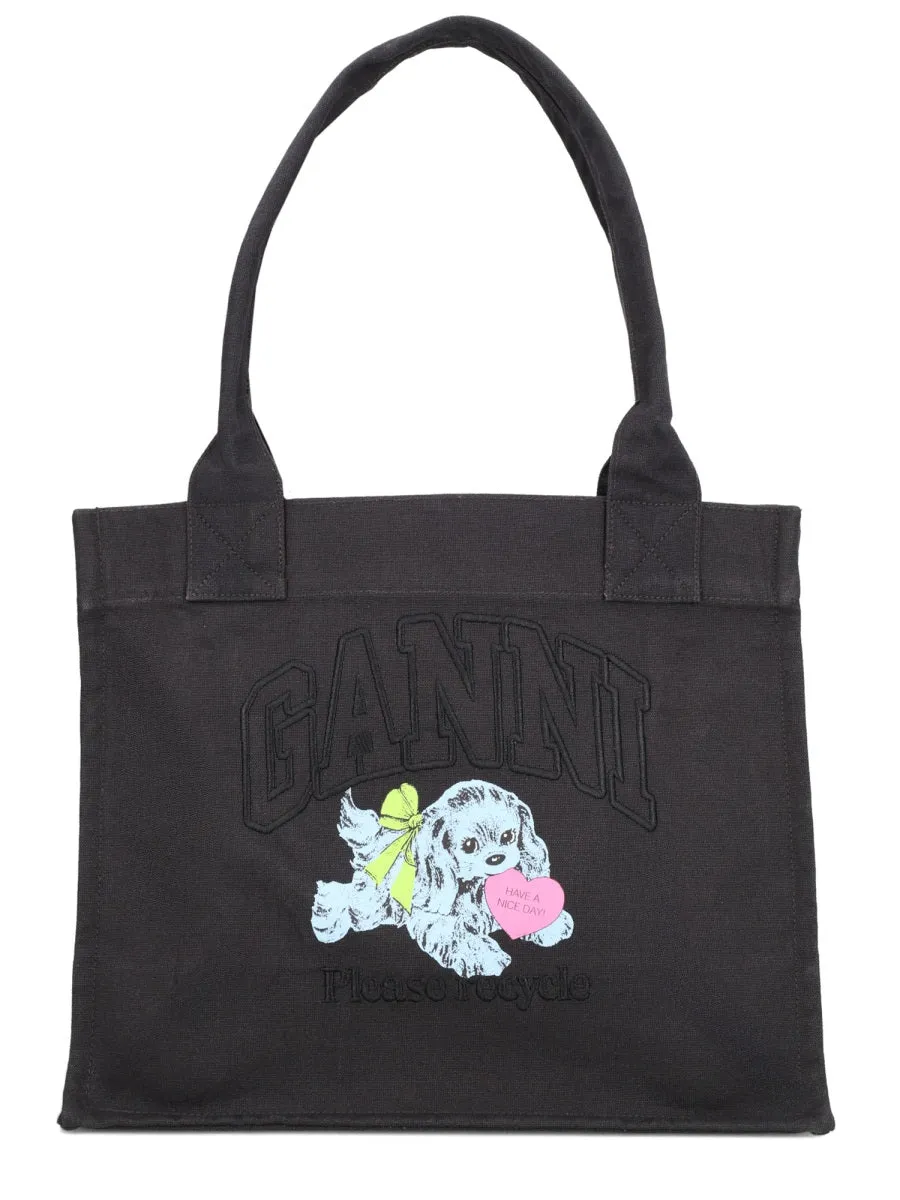 "Black Puppy" Tote Bag sold by Wanan Luxury