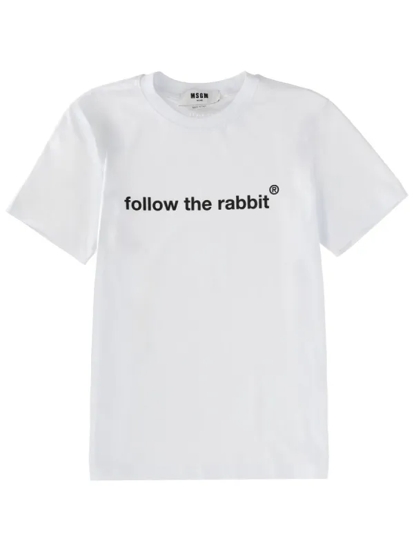 "Follow The Rabbit" T-Shirt sold by Wanan Luxury