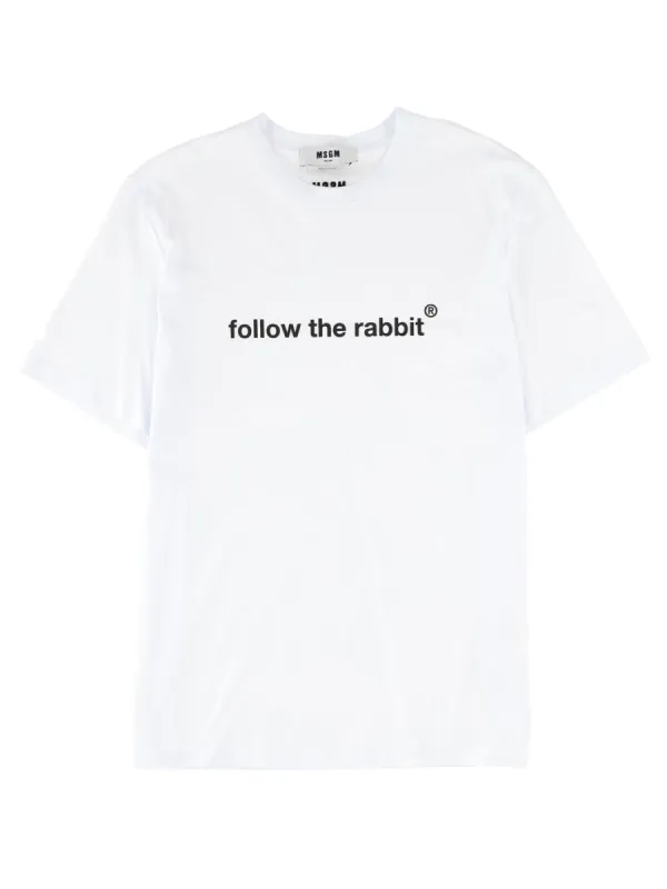 "Follow The Rabbit" T-Shirt sold by Wanan Luxury