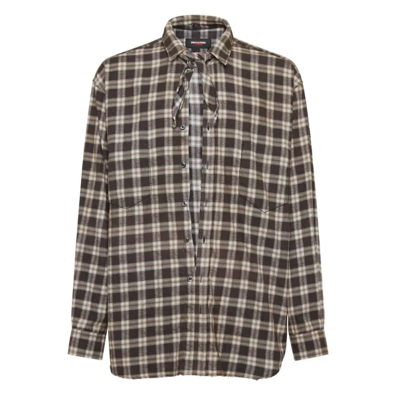 Shirts Brown made by DSQUARED2