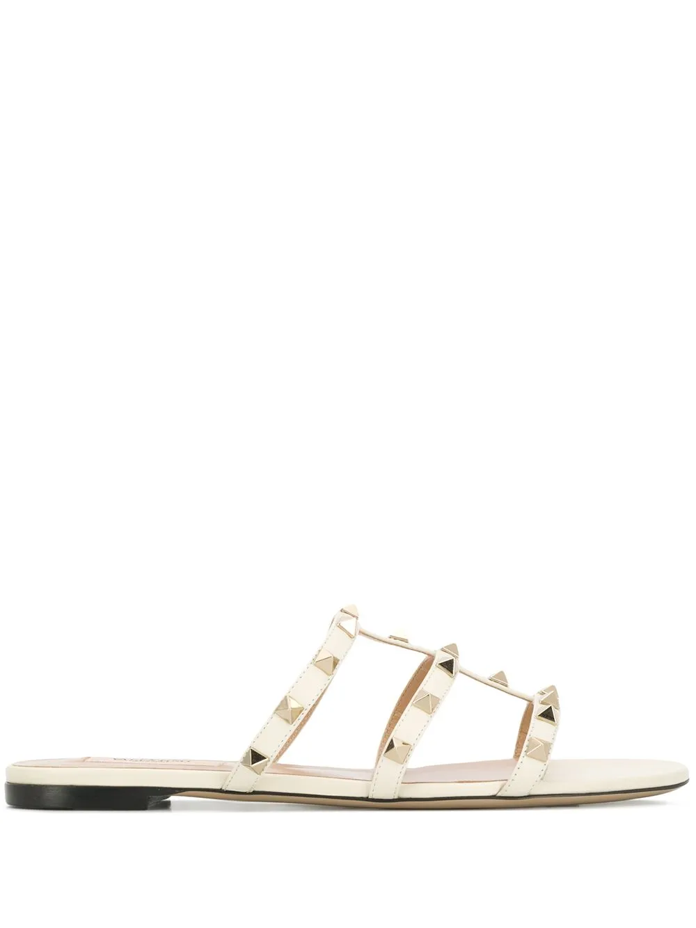 Rockstud Leather Sandals sold by Wanan Luxury