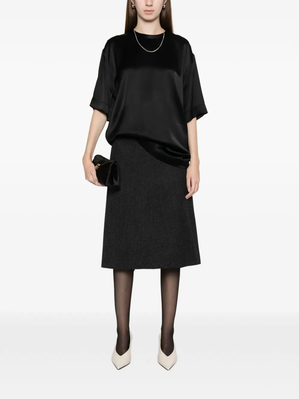 Satin T-Shirt sold by Wanan Luxury product image thumbnail 5