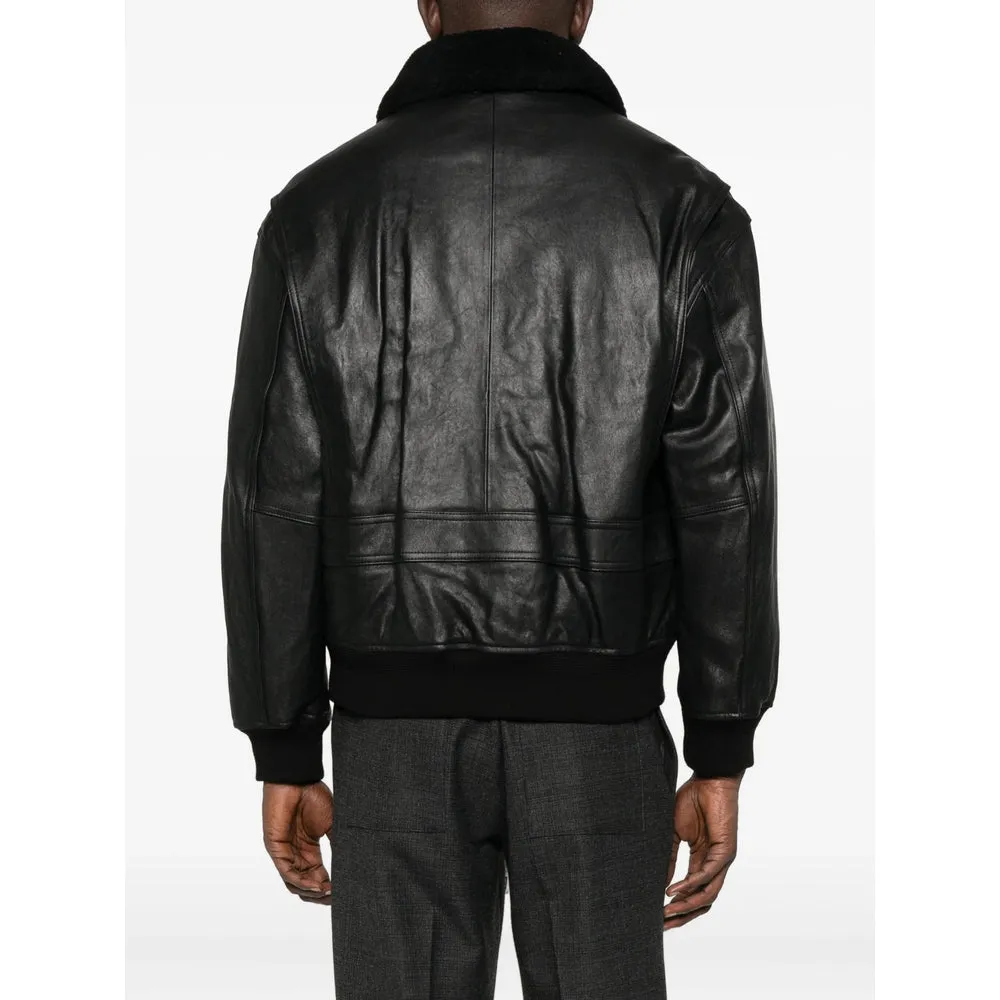 Leather Outerwears Black sold by Wanan Luxury product image thumbnail 3