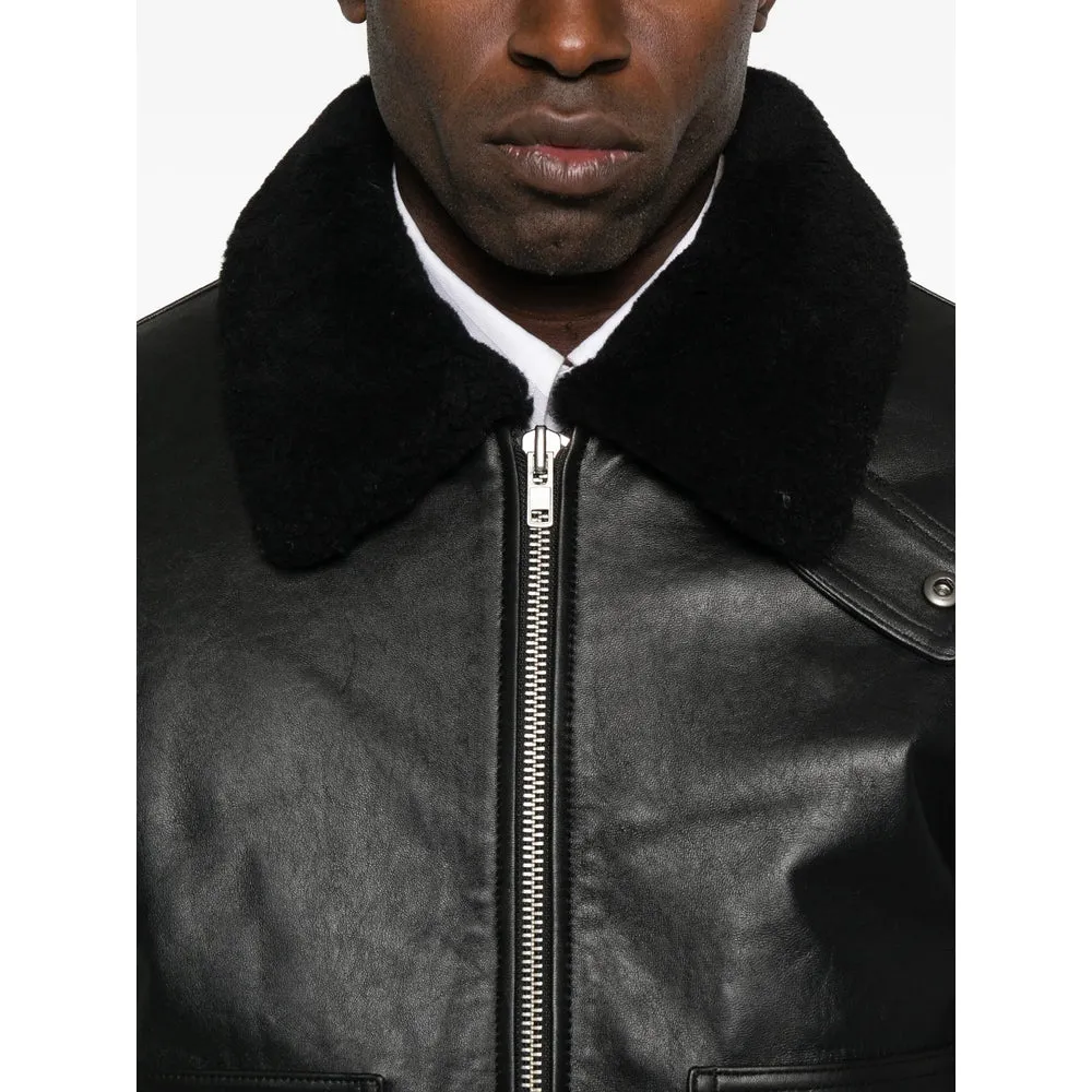 Leather Outerwears Black sold by Wanan Luxury product image thumbnail 4