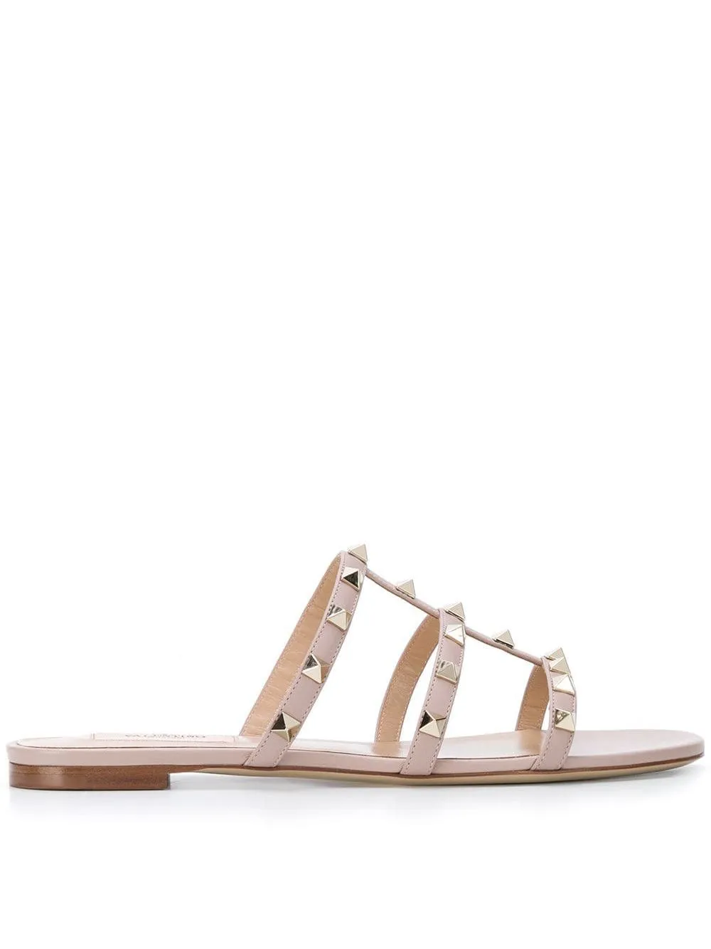 Rockstud Leather Sandals sold by Wanan Luxury