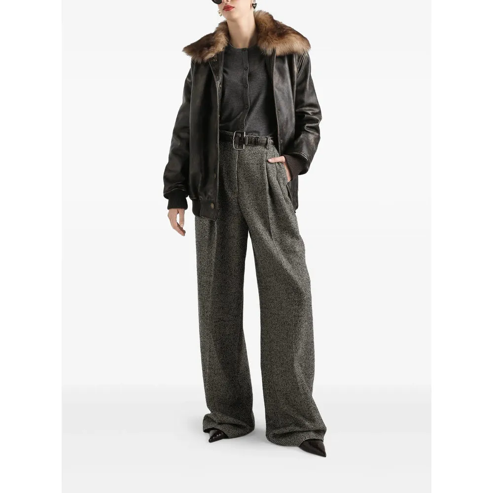 Leather Outerwears Brown sold by Wanan Luxury product image thumbnail 2