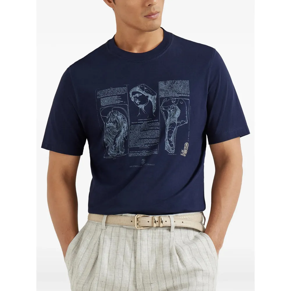 T Shirts Blue sold by Wanan Luxury product image thumbnail 4