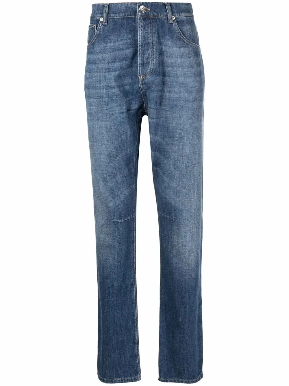 Straight-Leg Jeans With A Faded Effect sold by Wanan Luxury