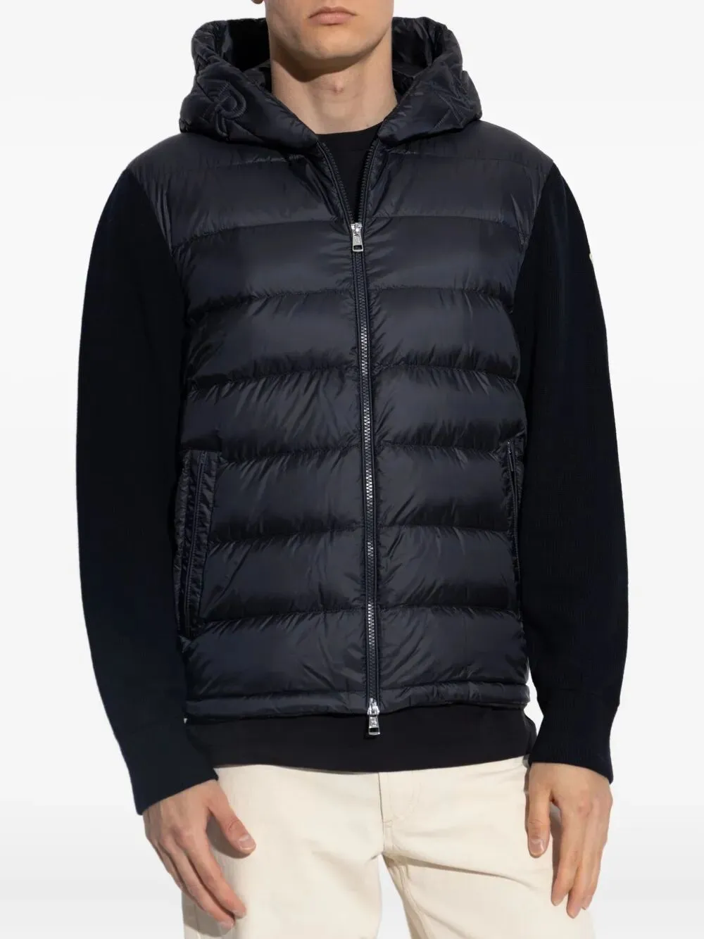 Padded Wool Zip-Up Hoodie sold by Wanan Luxury product image thumbnail 3