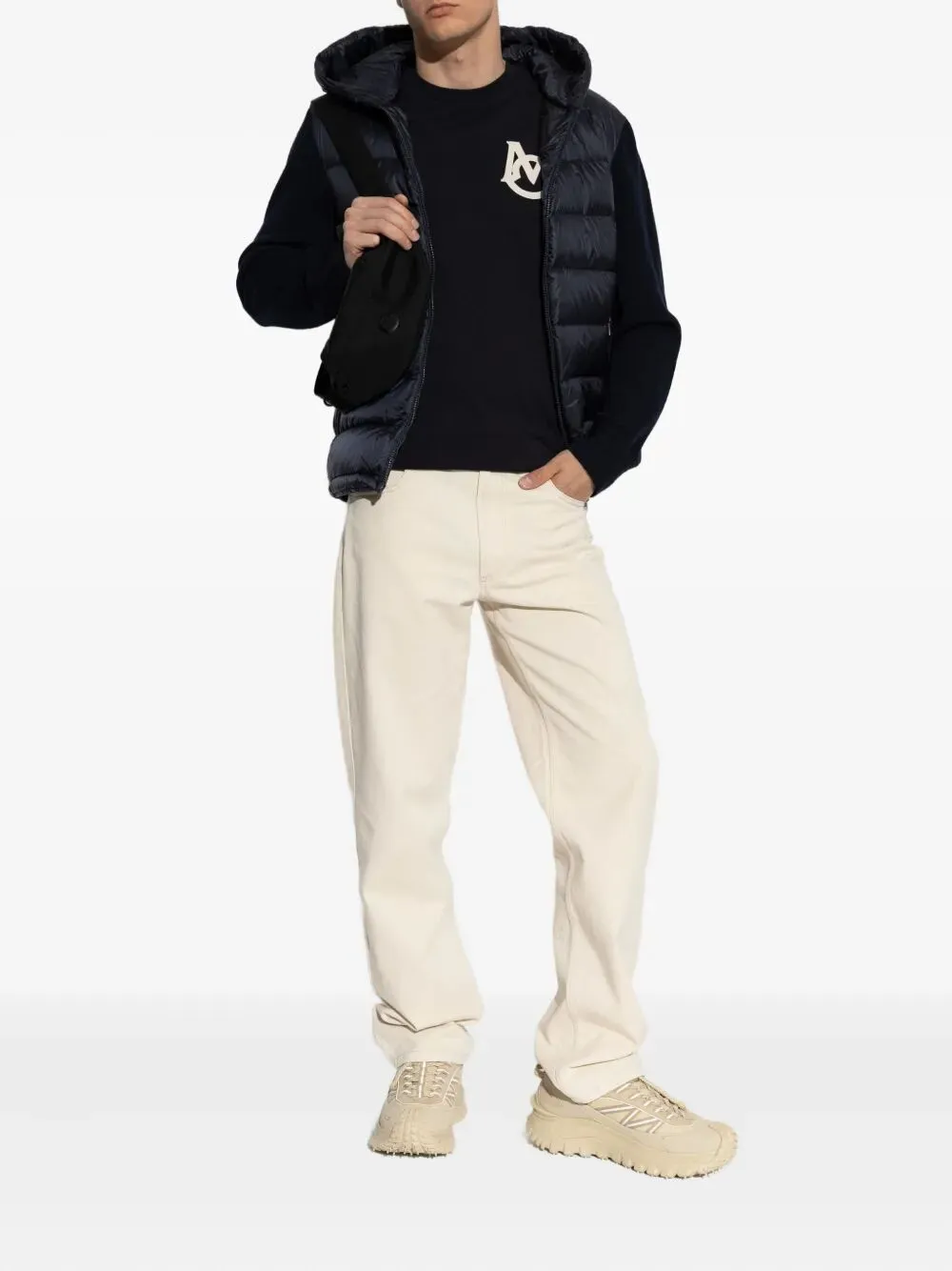 Padded Wool Zip-Up Hoodie sold by Wanan Luxury product image thumbnail 2