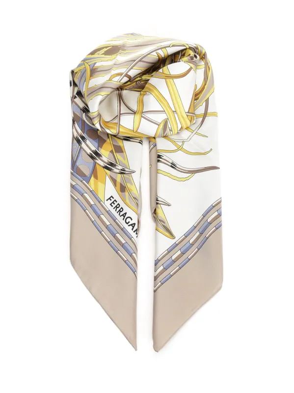 Rooster Scarves And Foulards Beige sold by Wanan Luxury