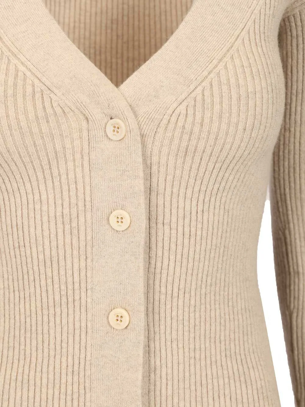 Gioiosa Ribbed Cardigan Knitwear Beige sold by Wanan Luxury product image thumbnail 4