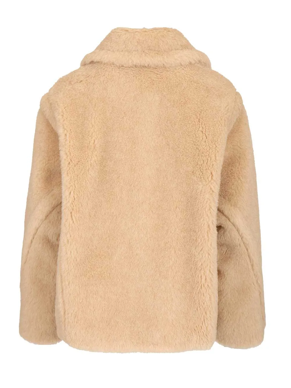 Alpaca And Wool Teddy Crop Coat Coats Beige sold by Wanan Luxury product image thumbnail 2