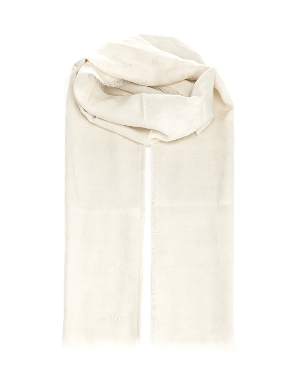Monogram Wool Stole Scarves And Foulards White sold by Wanan Luxury