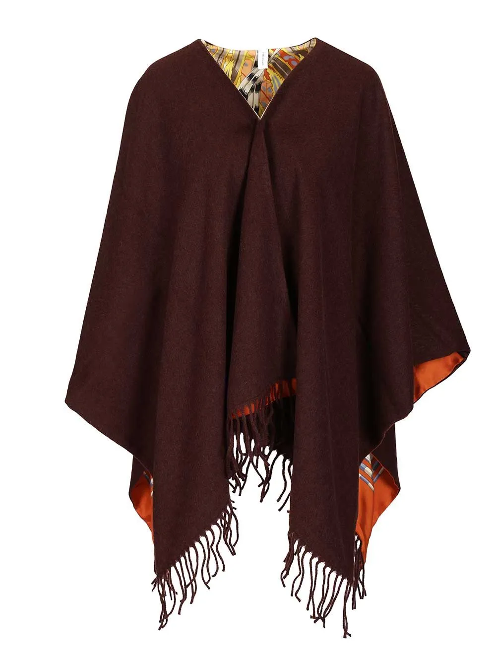 Reversible Hood With Rooster Print Scarves And Foulards Brown sold by Wanan Luxury