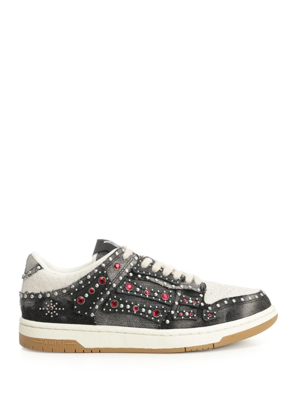 Stud Skel Sneakers Black sold by Wanan Luxury