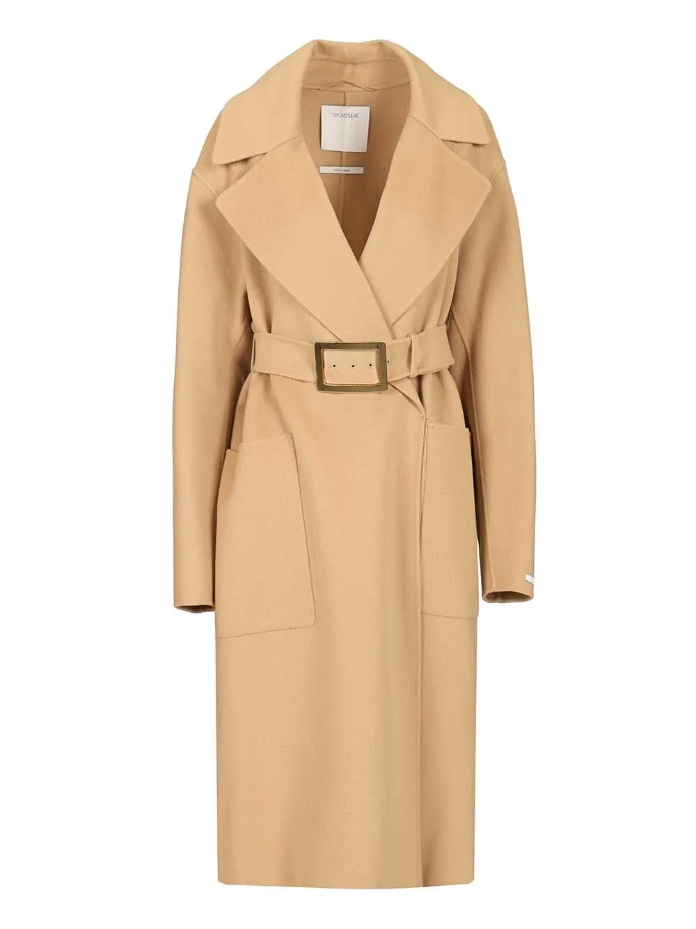 Pure Wool Dressing Gown Coat Coats Beige sold by Wanan Luxury