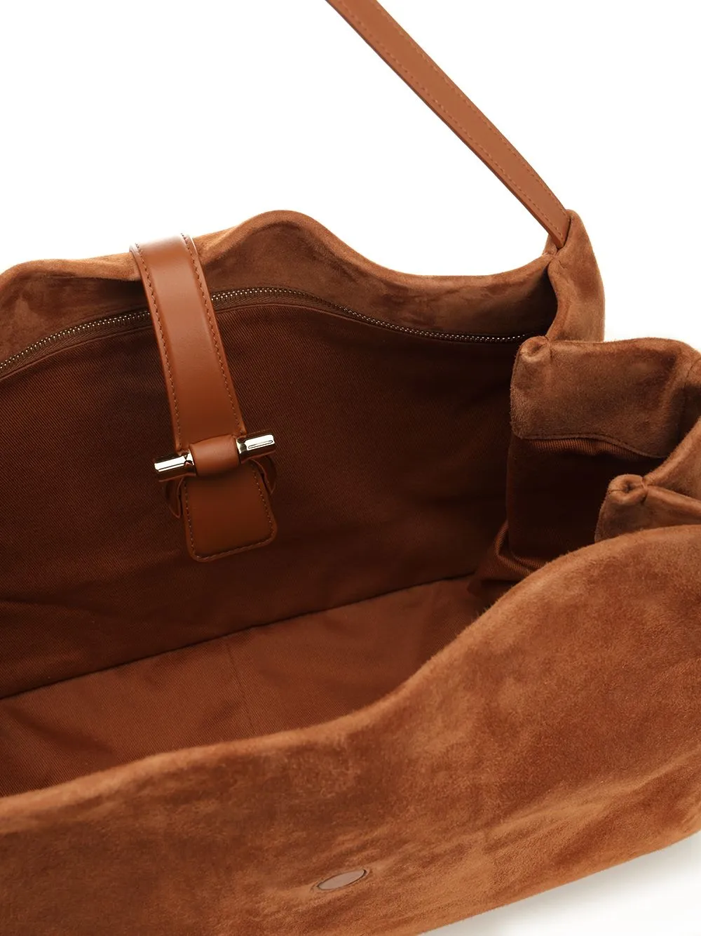 Medium Suede Bag Shoulder Bags Beige sold by Wanan Luxury product image thumbnail 4