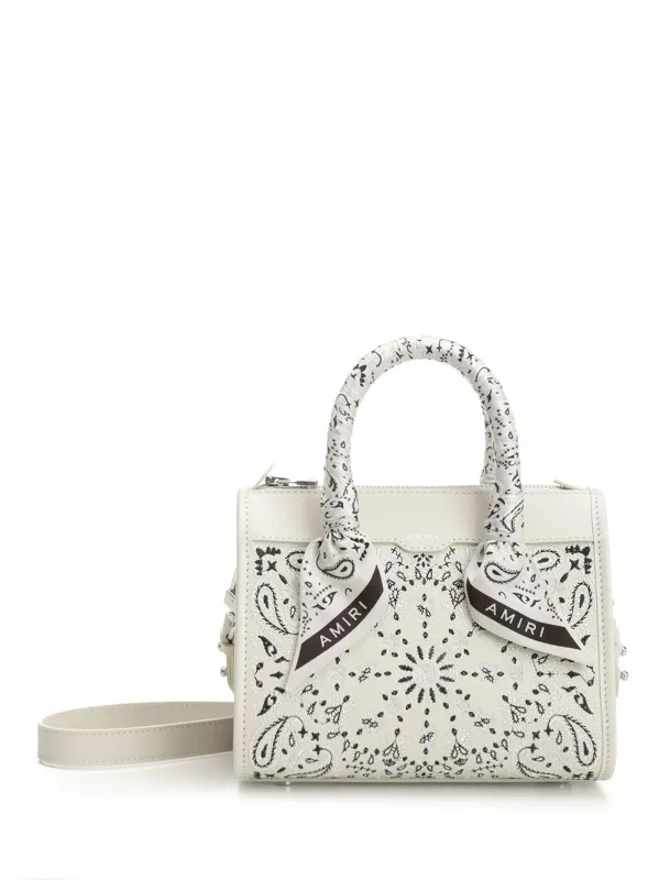 Micro Bandana Handbags White sold by Wanan Luxury