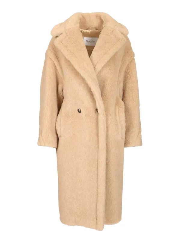 Teddy Bear Icon Coat Coats White made by MaxMara