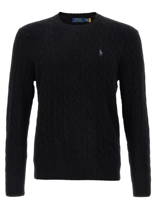 Braided Sweater Sweaters And Cardigans Black sold by Wanan Luxury
