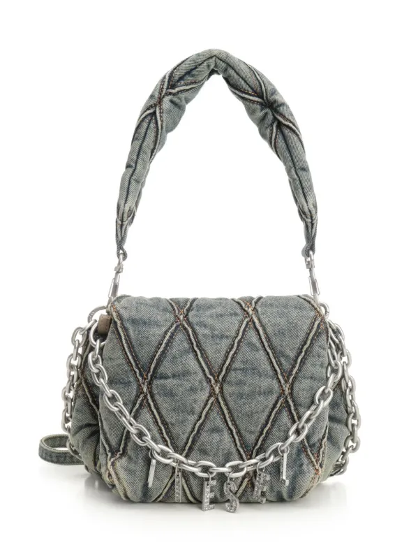 Charm-D Shoulder Bags Light Blue sold by Wanan Luxury