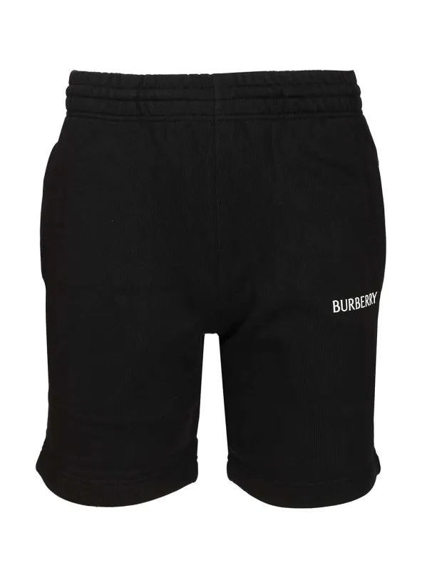 Cotton Shorts Trousers Black made by Burberry