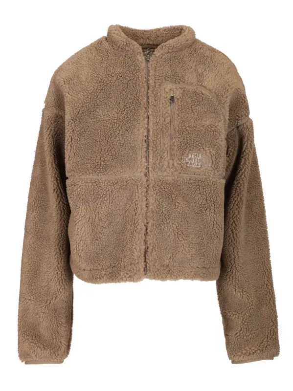 Extreme Pile Full Zip Fleece Knitwear Brown sold by Wanan Luxury