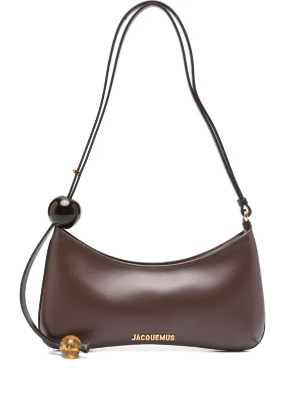 Le Bisou Perle Leather Shoulder Bag made by Jacquemus