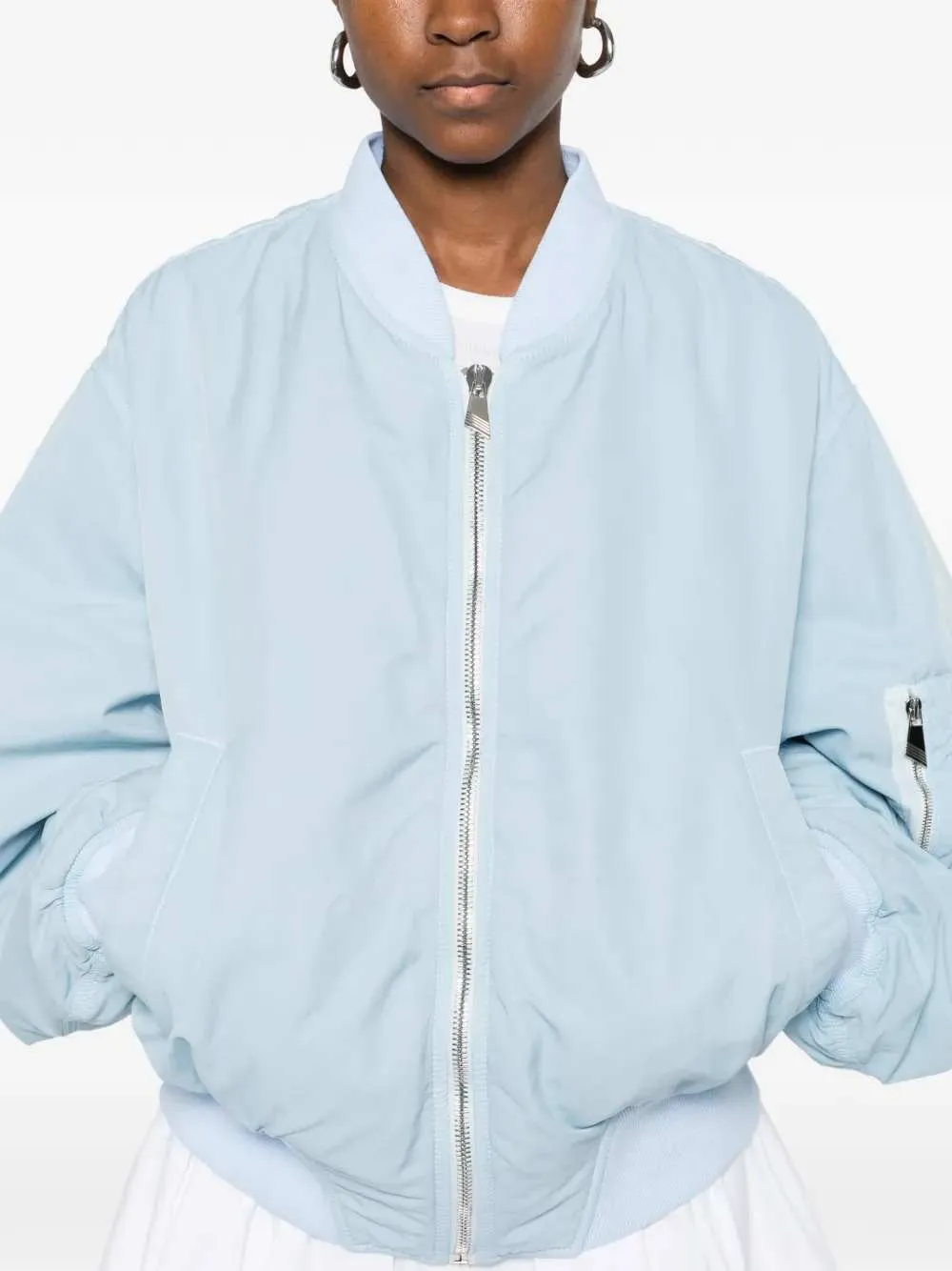 "Anja" Zip-Up Bomber Jacket. sold by Wanan Luxury product image thumbnail 5