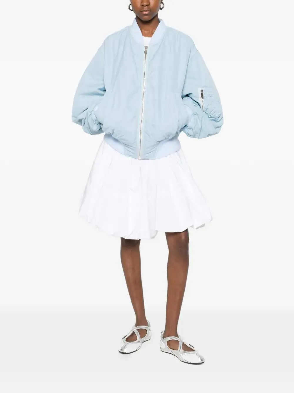 "Anja" Zip-Up Bomber Jacket. sold by Wanan Luxury product image thumbnail 2