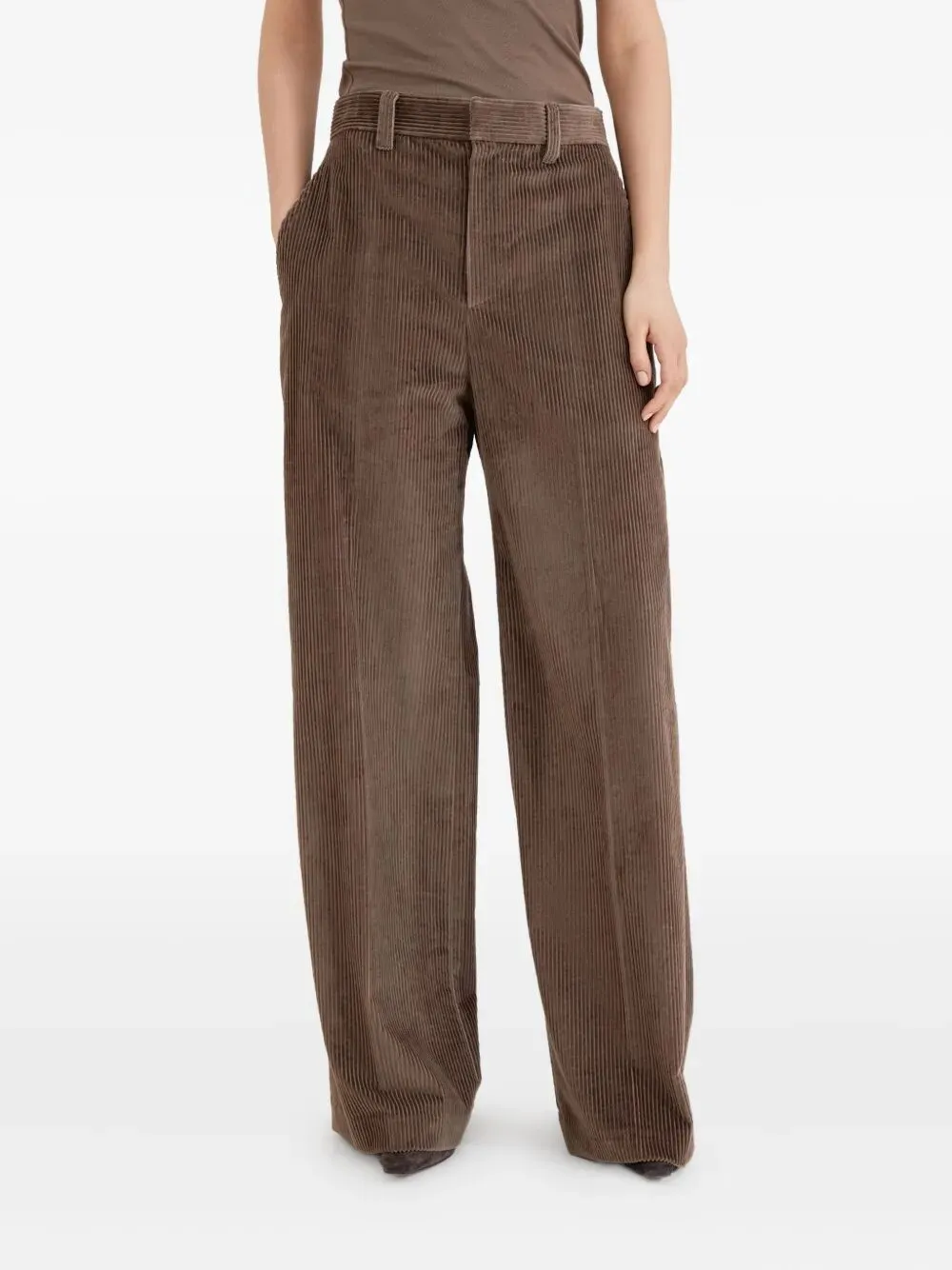 Cotton Corduroy Loose Trousers With Monili sold by Wanan Luxury product image thumbnail 3