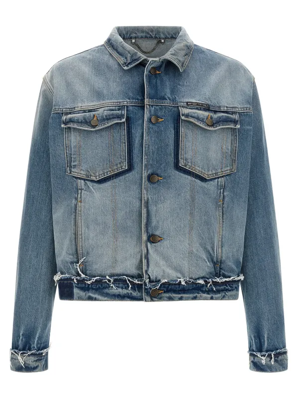 Denim Jacket Puffer Jackets Blue sold by Wanan Luxury